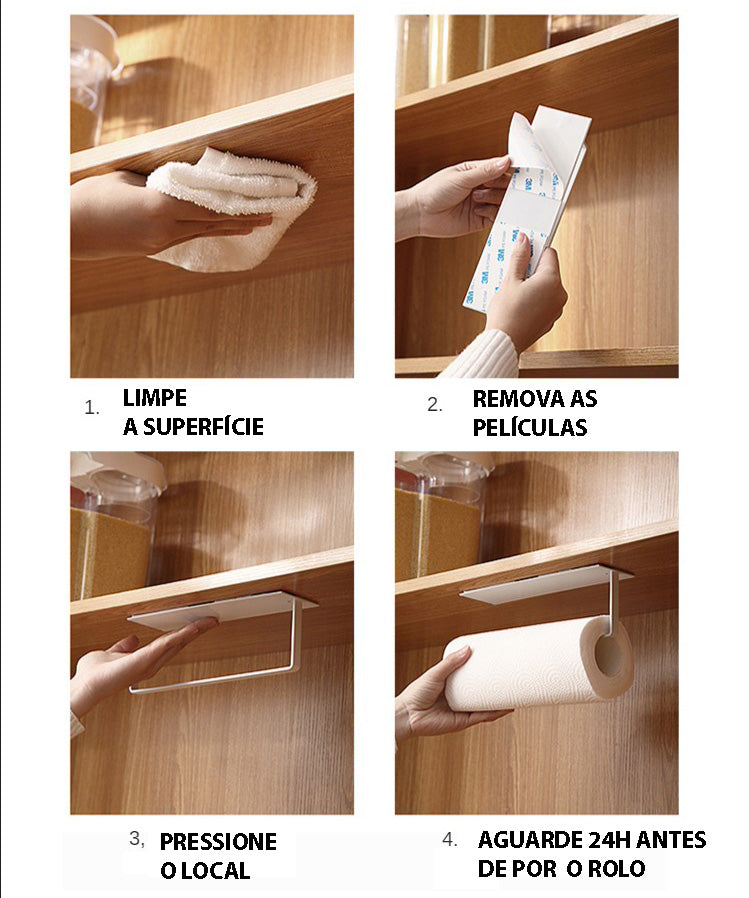 Suporte de Aço Para Para Papel Toalha