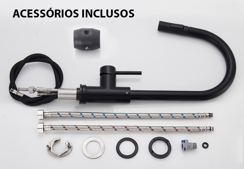 Torneira Gourmet Direcionável Para Cozinha - Com Switch e 2 Modos