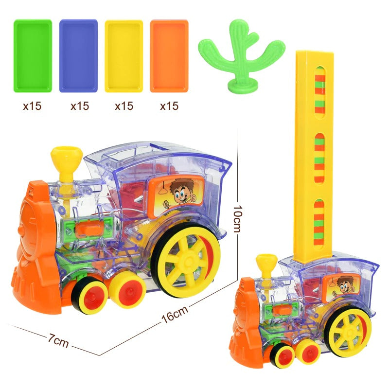 Trem Elétrico Infantil Brinquedo Organizador de Dominó