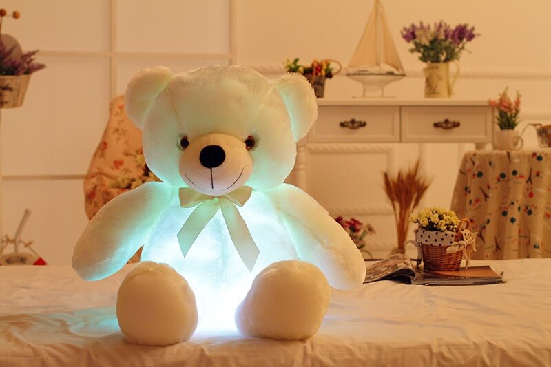 Urso de Pelúcia Com Luz de LED