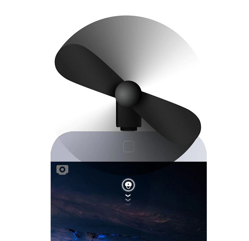 Ventilador Portátil Para iPhone 15 e Android USB-C